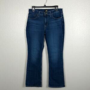 Vintage Lee Women's Size 10 Short Bootcut Leg Mid-Rise Blue Jeans Denim 5-Pocket